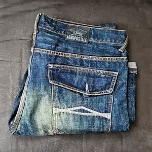 Men's Aeropostale jeans 👖 blue boot cut  sz W36 L32